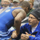 After losing the state title, high school wrestler Malik Stewart (L) congratulates his opponent’s father, who is battling terminal cancer .
Youtube